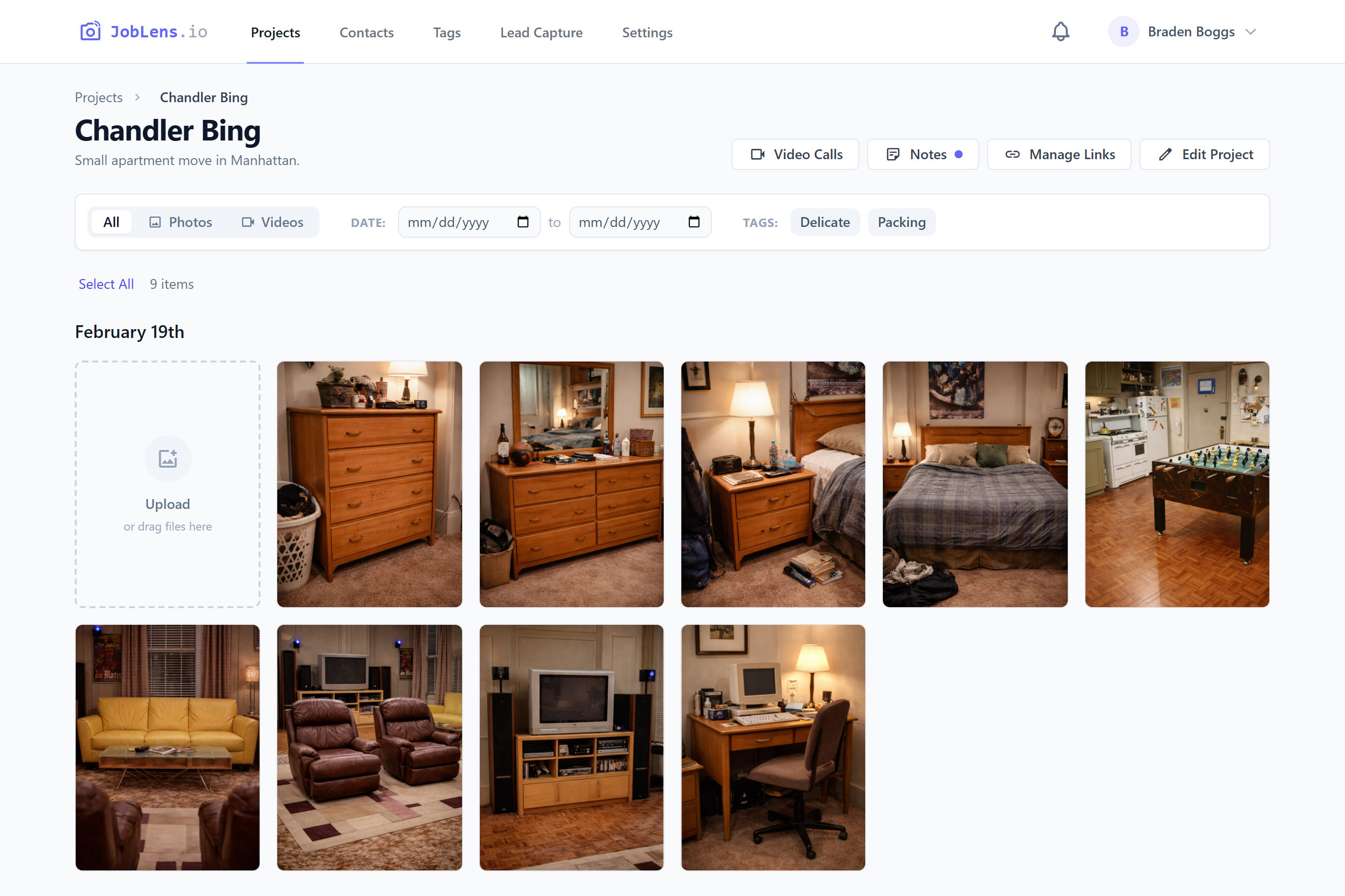 JobLens dashboard views